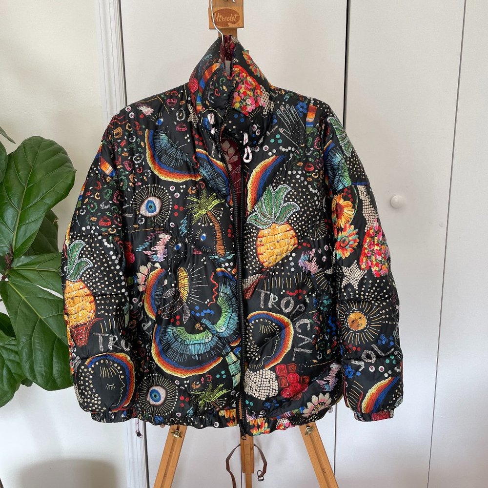 Reversible Farm Rio Puffer Jacket Size S